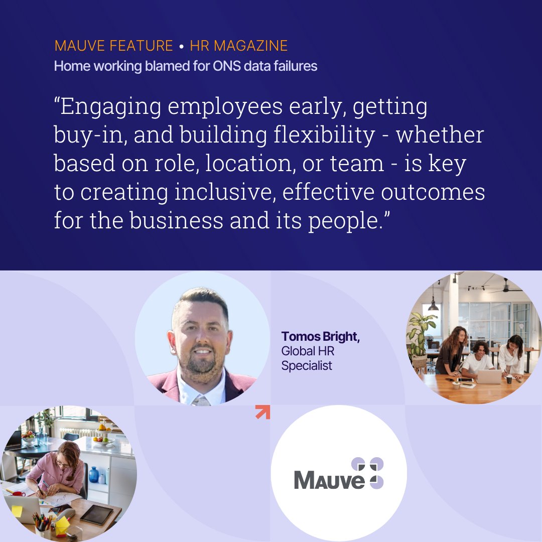 Mauve Group (@mauvegroup) on Twitter photo MAUVE FEATURE | How should organisations form effective policies for both business outcomes and employee needs amid the remote work debate?
In this <a href="/hrmagazine/">HR magazine</a> article, Tomos Bright from Mauve discusses why flexible approaches are key. Read more: bit.ly/45NniBP MAUVE FEATURE | How should organisations form effective policies for both business outcomes and employee needs amid the remote work debate?
In this <a href="/hrmagazine/">HR magazine</a> article, Tomos Bright from Mauve discusses why flexible approaches are key. Read more: bit.ly/45NniBP