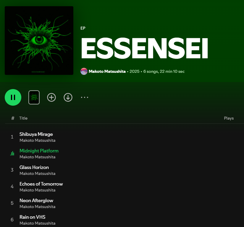 who is uploading AI garbage under the Makoto Matsushita name on Spotify?