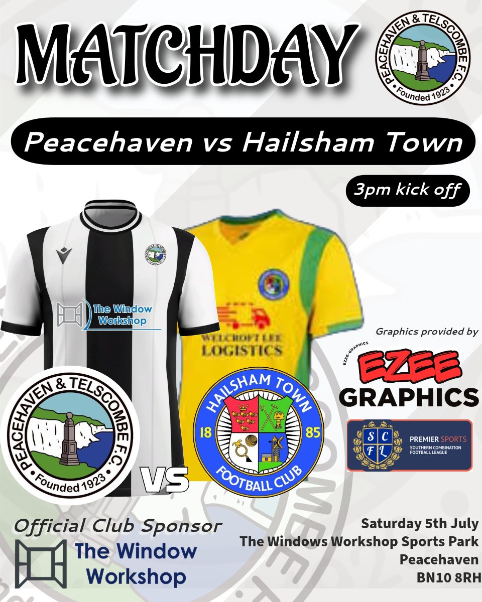 PT_FC's tweet image. Pre-season continues tomorrow!

Back to The Windows Workshop Sports Park on Saturday. 

@hailshamtownfc are the visitors, 3PM Kickoff

Bar 🍸 and kitchen 🍔 open. 

£3 Adults, £1 Concessions. 

#WeallfollowtheHaven