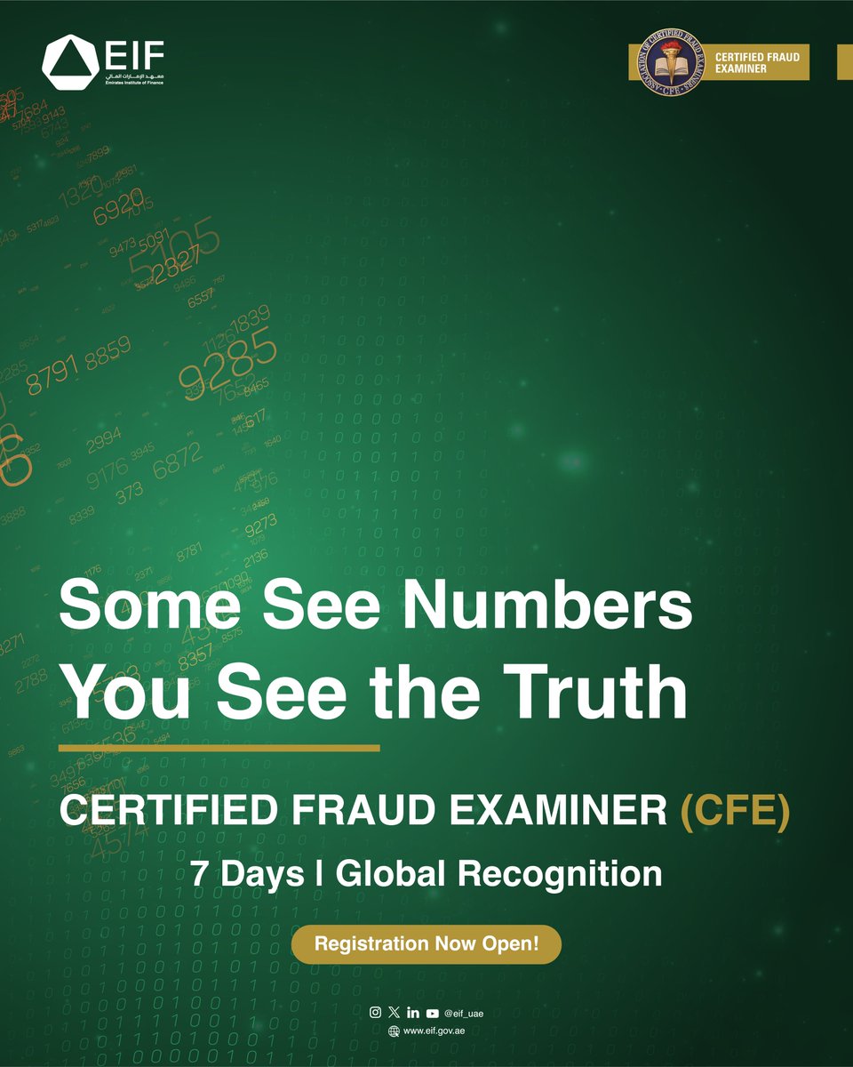 Become the anti-fraud authority in your organization with the CFE Certification by ACFE and EIF. Learn to detect red flags, apply legal principles, and interview like a pro. Instructor-led Full prep Virtual

Registration is open now! 

<a href="/TheACFE/">The ACFE</a>