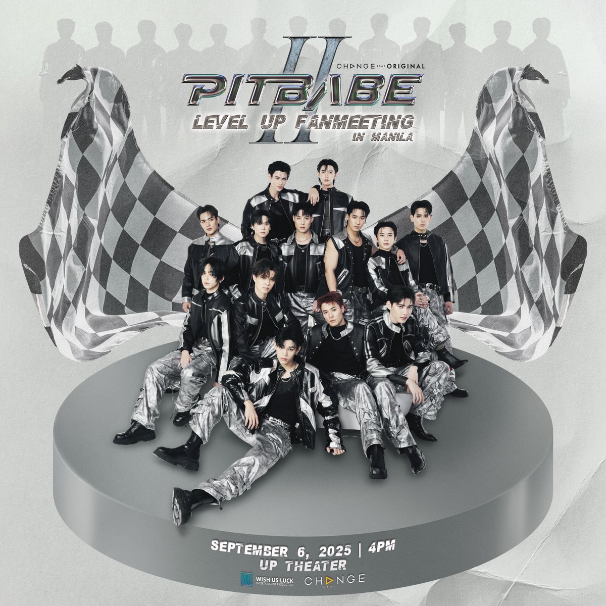 PitBabeSeries's tweet photo. Manila, buckle up! 

The Pit Babe crew is back and ready to LEVEL UP!

PIT BABE LEVEL UP FAN MEETING IN MANILA
🗓️ : September 6, 2025
🕰️ : 4PM
📍: UP Theater

🎟️ GENSALE: July 11, 2025 12NN (PHT) 
🔝🆙 TOP UP SELLING: July 11, 2025 4PM (PHT)
🔗 : https://t.co/mjz9sSeZ1G

We’re bringing next-level speed, style, and fierce energy. This is the comeback you’ve been waiting for, kaya tara, sakay na kayo!🏎️💨

For more details, visit @wishusluckent.

#PitBabeLevelUpFMinManila
#PitbabeTheSeries2
#PitBabeLevelUpFanMeetingTour
#CHANGE2561 #WishUsLuckPH