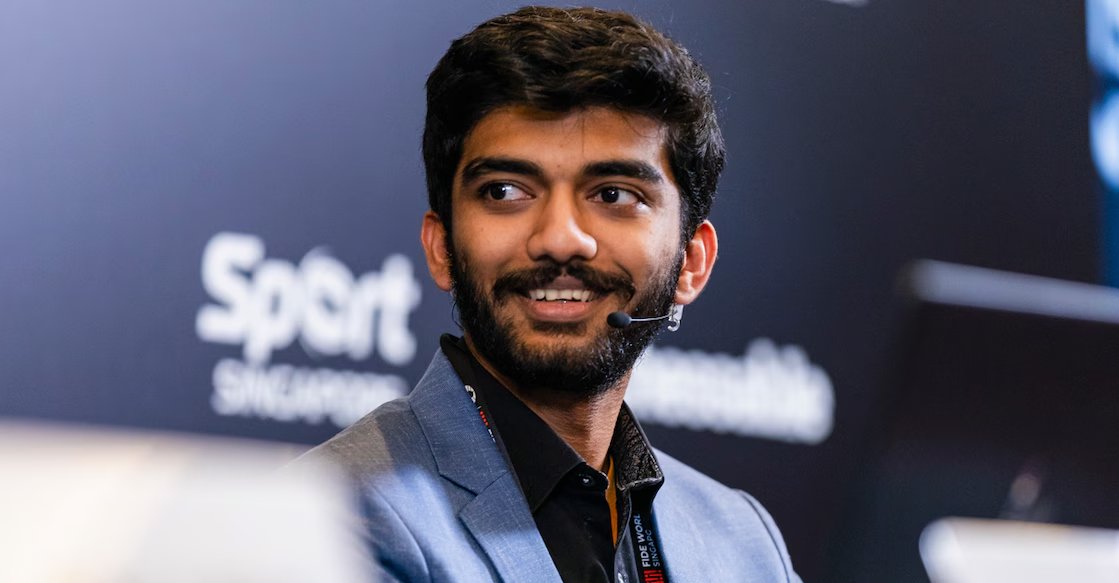 Again 🤭🤭🫢
Indian Chess prodigy D Gukesh beats World No.1 Magnus Carlsen to take sole lead in third leg of Grand Chess Tour 2025 in Croatia.  #GukeshD | #MagnusCarlsen | #GrandChessTour2025