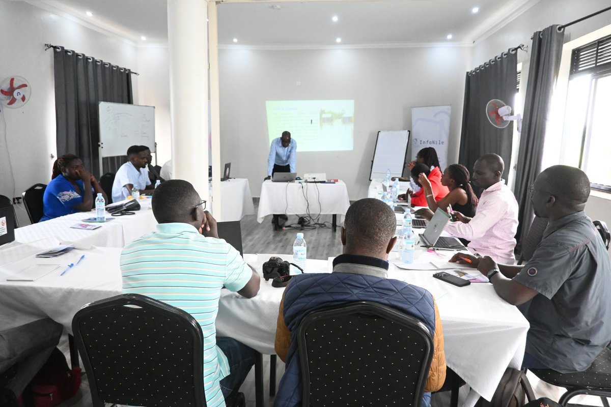 Happening Now:
Empowering the journalists in Northern Gulu. We're boosting capacity &amp; awareness for solution journalism and multimedia reporting on Climate Smart Agriculture. 

#CSA #Solutionjournalism