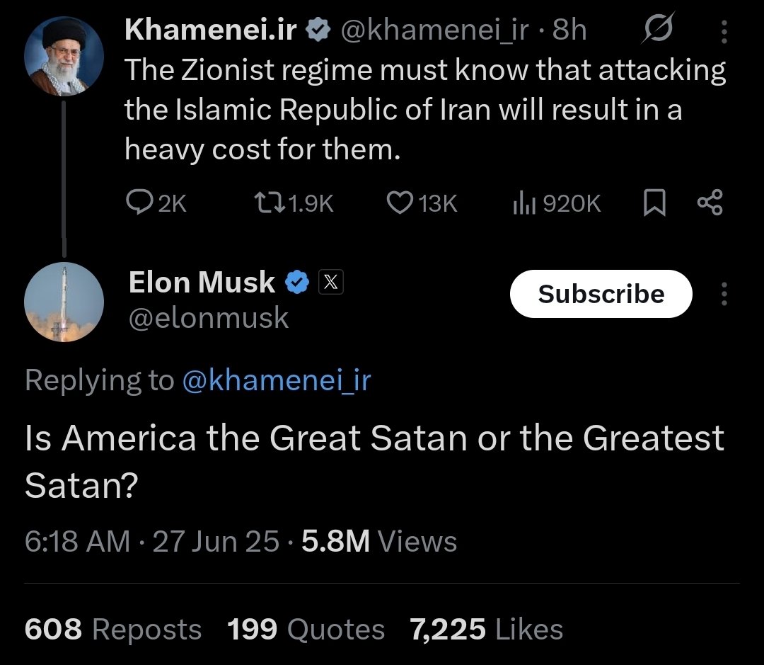 psychosort's tweet image. Thiel: Antichrist or Katechon

Elon: