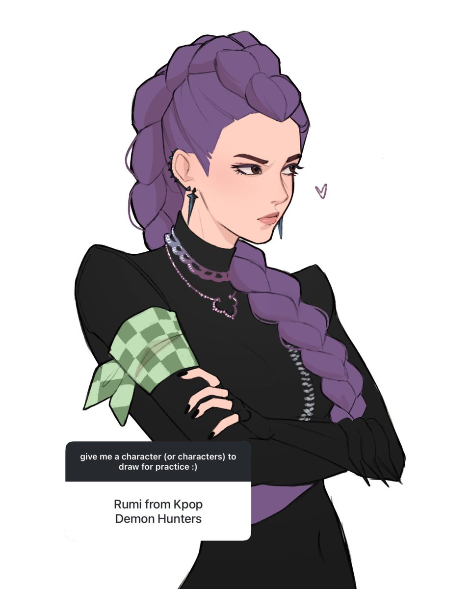 i asked my followers (on ig) to give me a random character to draw for practice: 

(part 1/?) rumi from kpop demon hunters #KPOPDEMONHUNTERS