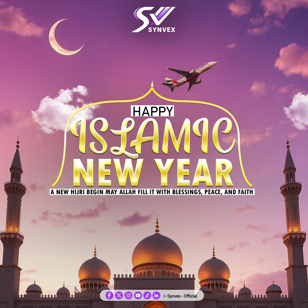 synvexofficial's tweet image. Happy Islamic New Year – 1447 Hijri Mubarak!

As the new Hijri year begins, may it bring peace, blessings, and purpose into our lives.

#IslamicNewYear #Hijri1447 #Synvex #Peace #Blessings #Faith #NewBeginnings #TeamSynvex #Gratitude #SpiritualGrowth