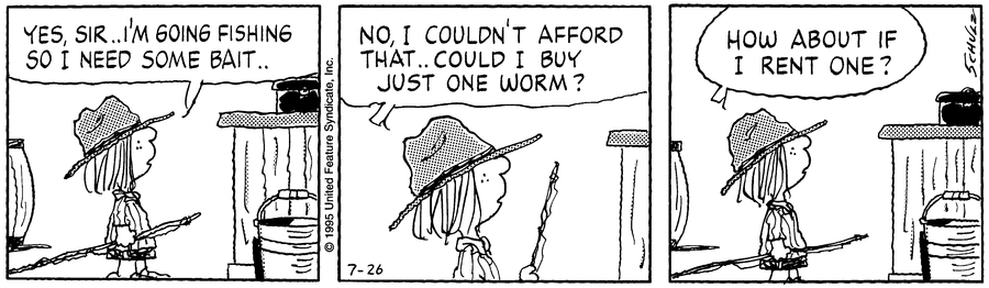 peanuts_no's tweet image. July 26, 1995