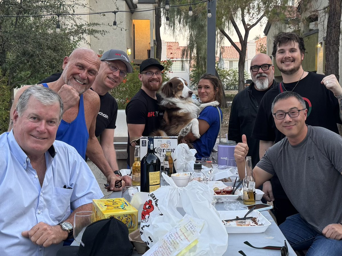 BBQ with the #VeFam! 🍽️ 

Make sure you go give <a href="/Belly0x/">Ellie</a> a follow! 

She’s competing in her first <a href="/powerslap/">Power Slap</a> tomorrow! 👋 

The only thing getting slapped harder than these ribs is her opponent!💥🔥