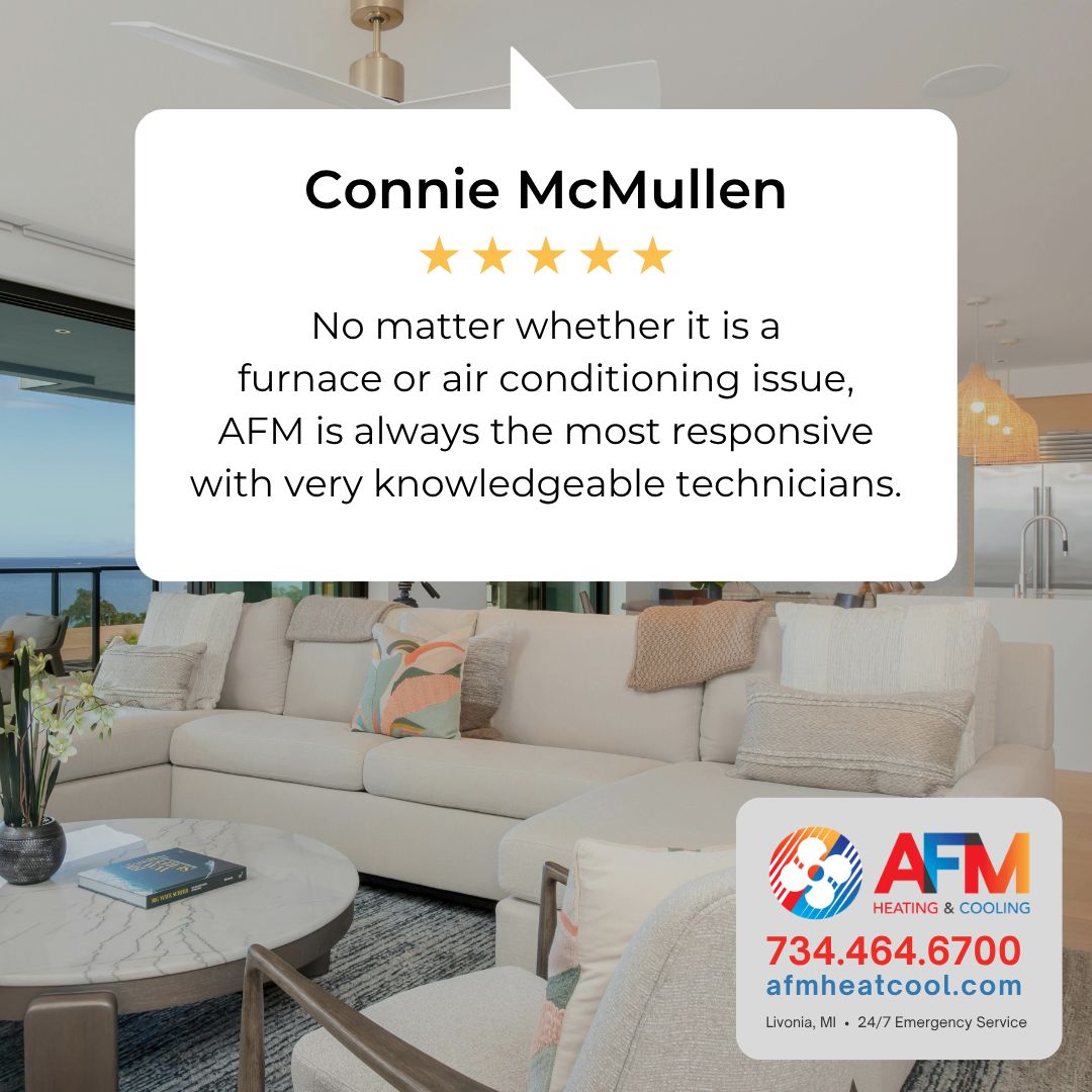 afmheatcool's tweet photo. Thank you, Connie, for your positive words about our prompt and knowledgeable technicians. We truly appreciate your support!

🔗https://t.co/CD1hIVKoYj
.
.
.
#heatingandcoolinglivonia #heatingandcoolingcanton #hvaclivonia #hvaccanton #livonia #canton https://t.co/AVoF2kV1Tk