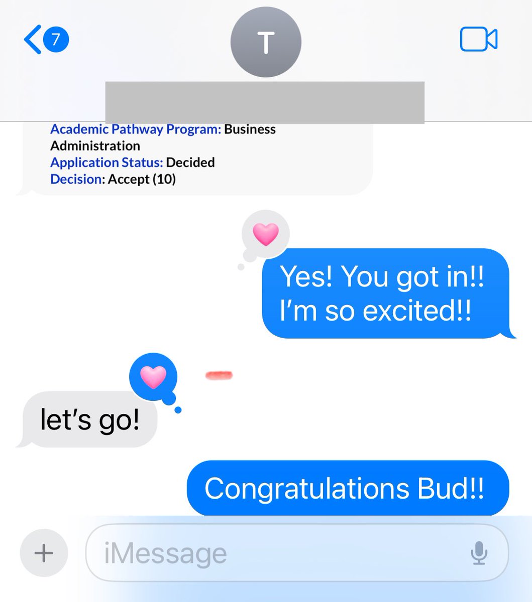 TFW the kiddo you’ve tutored from 4th grade thru HS graduation (and basically consider your own son) gets his first college acceptance email….🥰🙌🥳😭