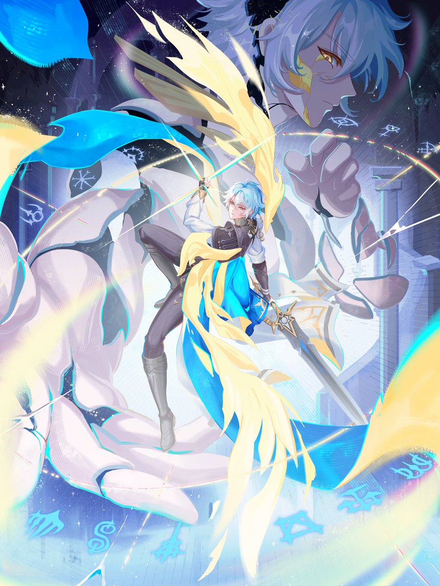 Hoavu_u's tweet image. Chrysalis of the Fallen God 🌟
It was my honor to do the work for Countdown to HoYoLAB #Phainon Character Channel Event!
hoyolab.com/article/396666…
Special thanks to @HoYoLAB_Minsan 
#HonkaiStarRail #Phainon #スターレイル