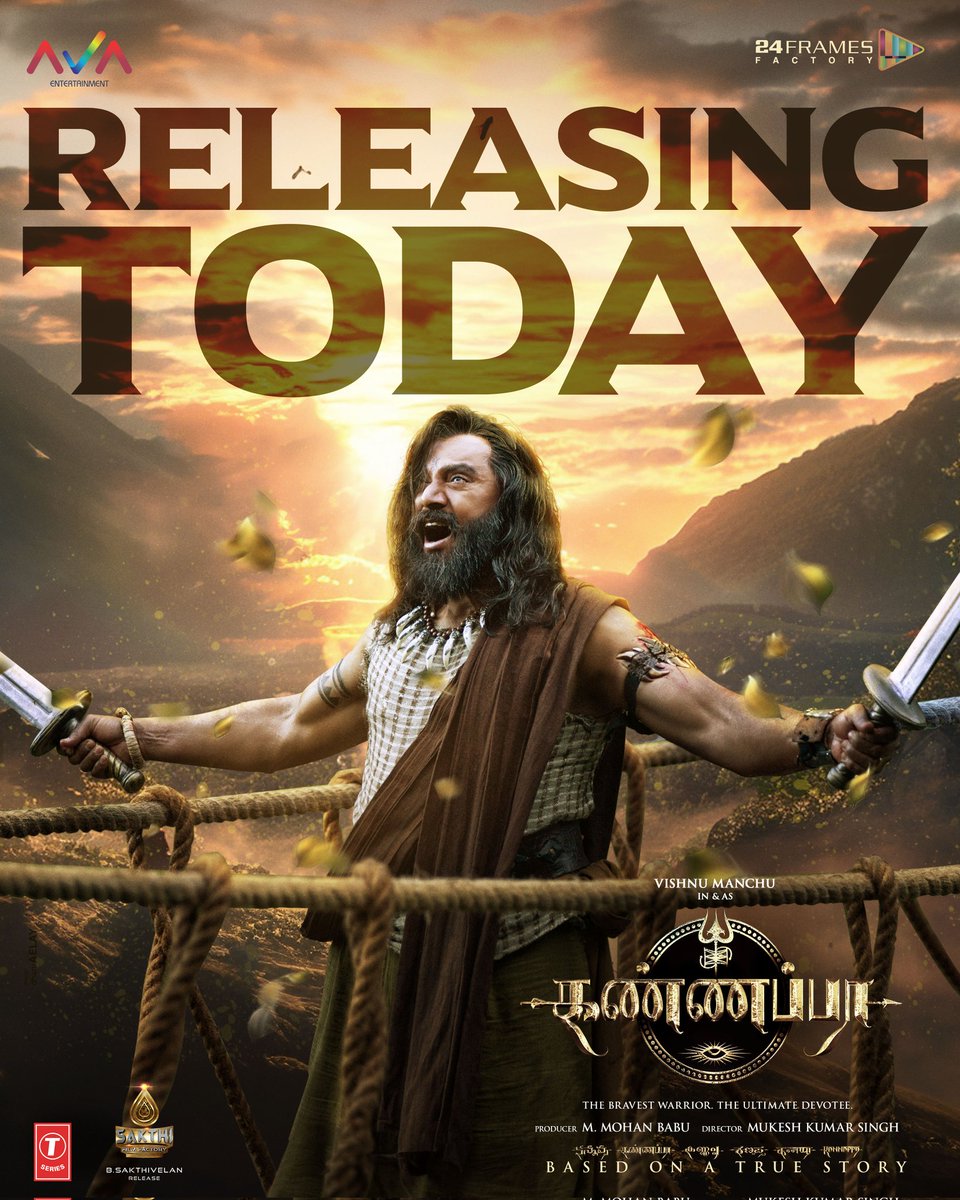 The Devotee Tale Begins!
A cinematic retelling of devotion so deep, it touches eternity. #Kannappa has hit the screens � witness the rise of unshakable faith!

� Book Now: bookmy.show/Kannappa

Har Har Mahadev 
Har Ghar Mahadev 

#KannappaInCinemas #KannappaMovie