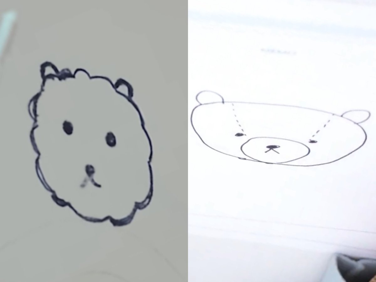 ジンくんジェラピケコラボ???? ジンくん手書きくまさんのポーチを 