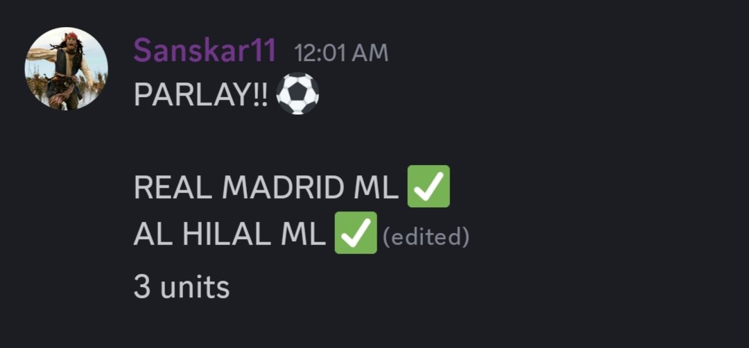 The real competition begins now!!

Last parlay of the group stage is a W ✅

Join <a href="/MoOfItOFFICIAL/">MO OF IT OFFICIAL</a> now!!💰💰
DM for queries.

#FIFAClubWorldCup2025