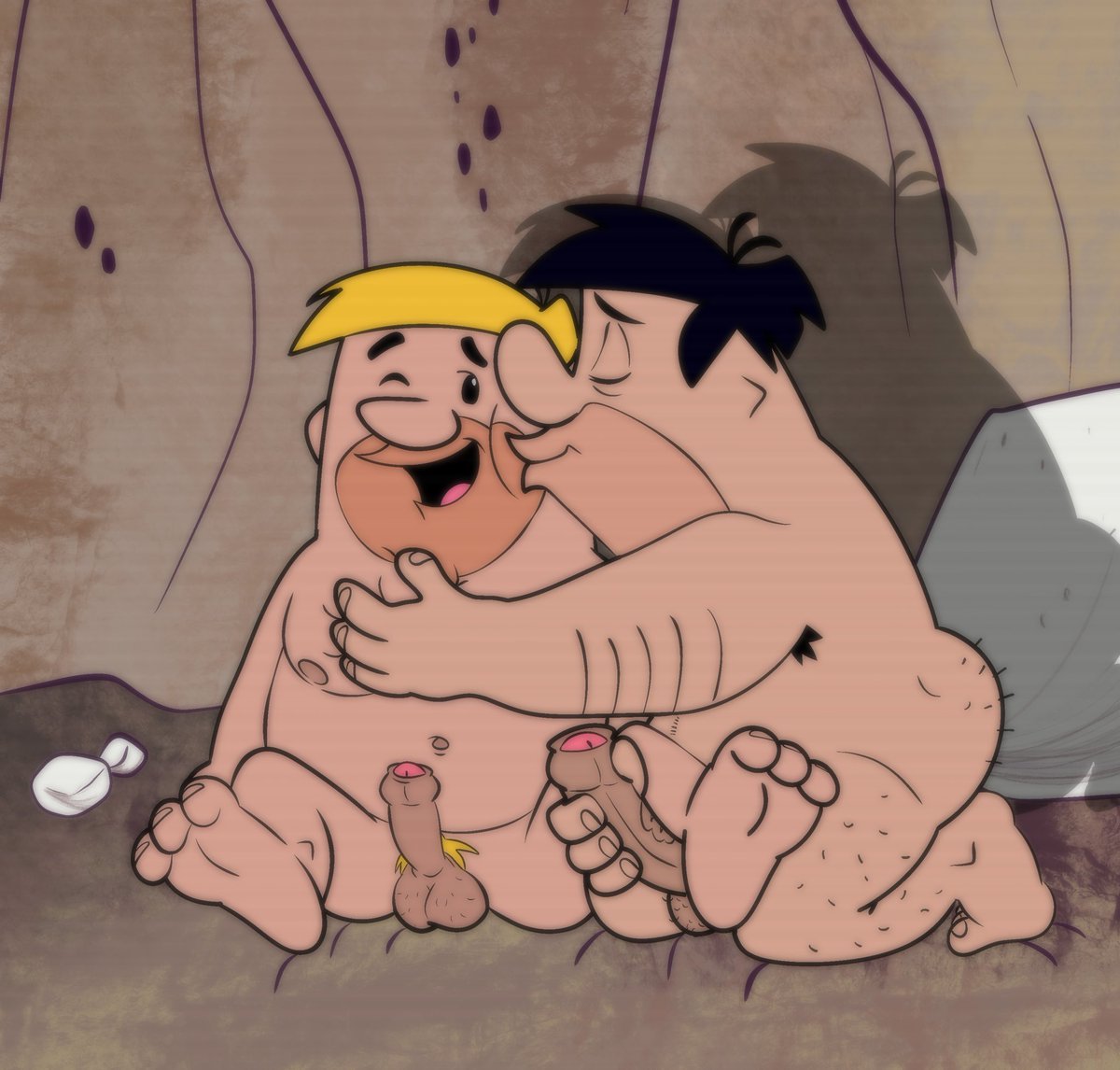 In the correct universe Barney Rubble and Fred Flintstone are gay, married, and fuck everyday. And I drew what I saw from that universe.