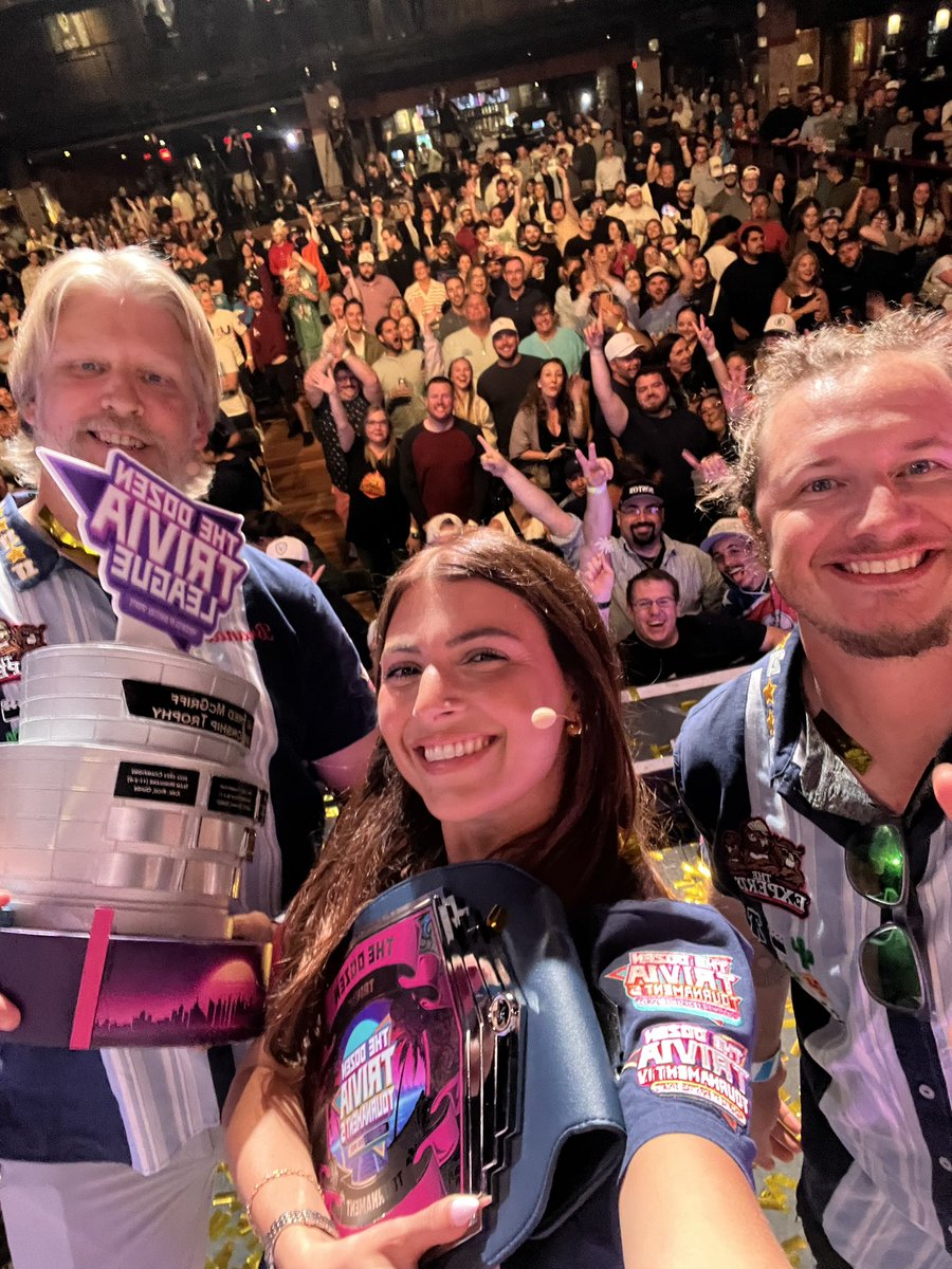 BarstoolFran's tweet image. Sweet sweet victory!!!!! @TheDozenTrivia An amazing season, thanks everyone for watching and supporting ❤️