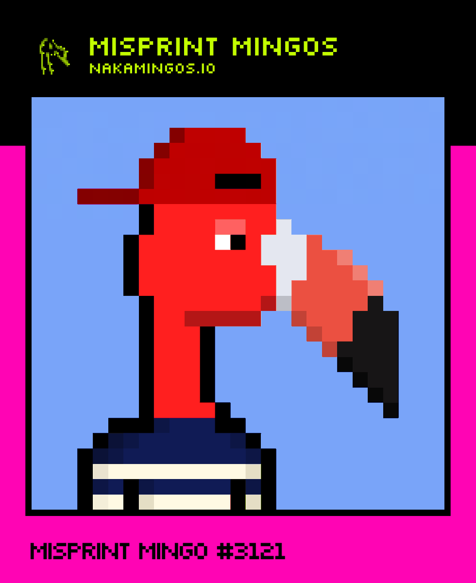 Nakamingos's tweet image. Misprint Mingo #3121 was SOLD!
For: 0.008 ETH ($19.54)
Seller: shitcorn.eth
Buyer: blastard.eth
etherscan.io/tx/0x834d31a9b…