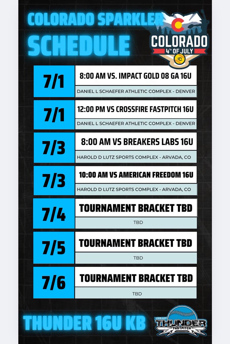 Come and see @Thunder16UKB in Colorado!!