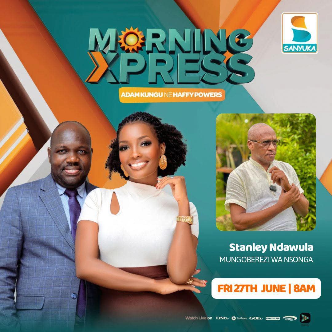 McPercyUg (@mcpercyug) on Twitter photo Wake up to this <a href="/sanyukatv/">Sanyuka TV</a> #SanyukaMorningXpress with <a href="/adam_kungu/">Kungu Al-mahadi Adam</a> <a href="/iamhaffypowers/">Haffy Powers</a> guests <a href="/Ndawulastanley1/">Ndawula stanley</a> stream live via <a href="/afromobileug/">AfroMobile</a> app #NBSUpdates <a href="/MulindeFaisal/">Mulinde Faisal Kibuye</a> <a href="/TimothyMaganda/">Timothy Maganda</a> Wake up to this <a href="/sanyukatv/">Sanyuka TV</a> #SanyukaMorningXpress with <a href="/adam_kungu/">Kungu Al-mahadi Adam</a> <a href="/iamhaffypowers/">Haffy Powers</a> guests <a href="/Ndawulastanley1/">Ndawula stanley</a> stream live via <a href="/afromobileug/">AfroMobile</a> app #NBSUpdates <a href="/MulindeFaisal/">Mulinde Faisal Kibuye</a> <a href="/TimothyMaganda/">Timothy Maganda</a>