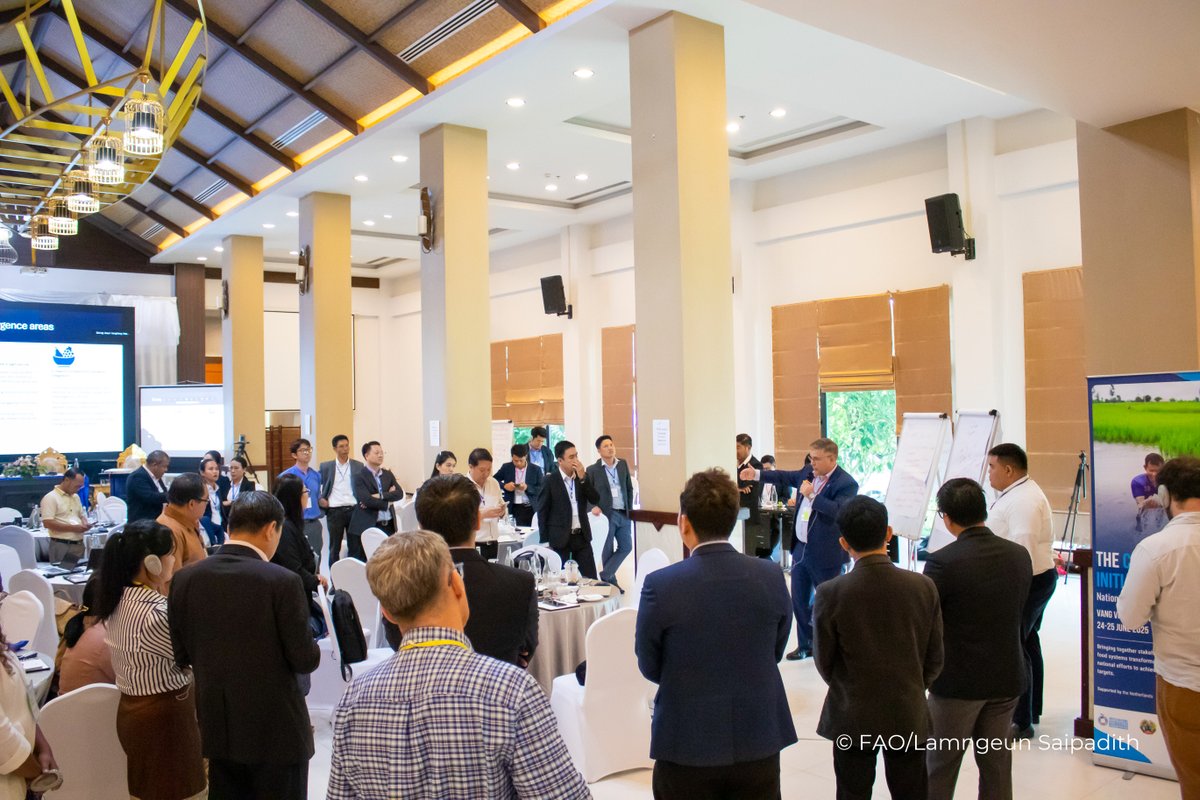 FAOLaoPDR's tweet image. 🇱🇦 Lao PDR is taking the lead with a new program linking food systems and climate action! 🌱 Over 80 experts joined forces to launch this initiative, paving the way for sustainable, climate-resilient food systems. 🌏
Read more: fao.org/lao-people-dem…
#FoodSystems #UNFSS2025