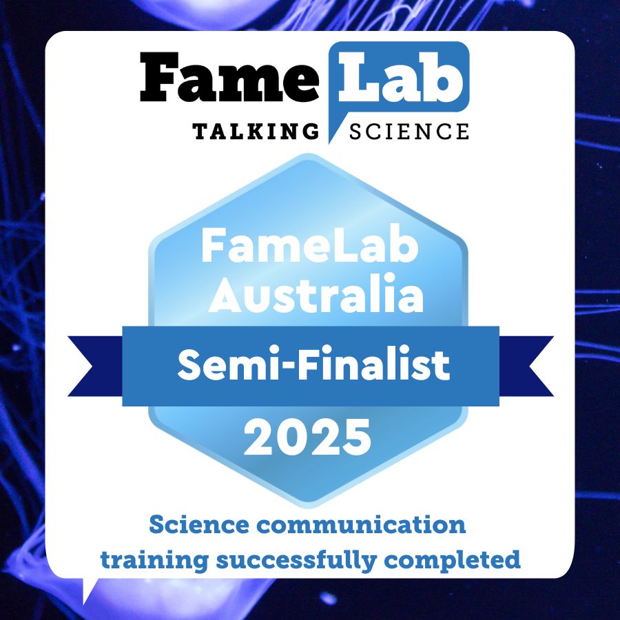 Selected as a <a href="/FameLab/">FameLab</a>
Australia semi-finalist! ✨ Honoured to represent <a href="/CurtinUni/">Curtin University</a> &amp; share my passion for extinct horned turtles 🐢💀
Thanks to the team for the incredible #SciComm training!
<a href="/waoigc/">WA Organic & Isotope Geochemistry Centre</a> #WomenInSTEM #Fossils