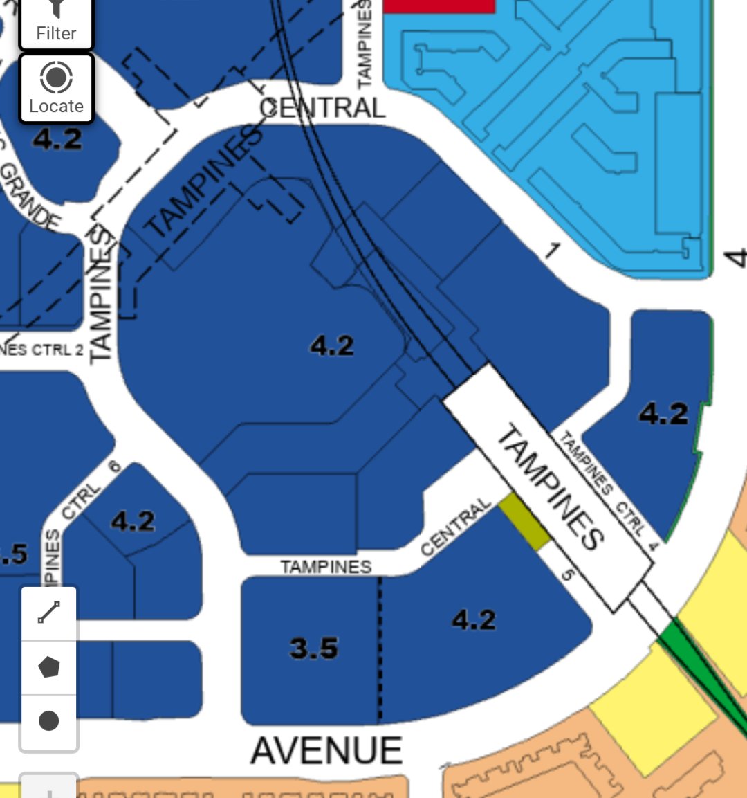 yuiurbanfantasy's tweet photo. #DMP25 thread of some changes seen in the master plan, starting with tampines because i'm an east side girl
- tampines central 5 updated with the short "pedestrianization" section
- healthcare zoned block on tamp. concourse rezoned to 3.0 residential + healthcare https://t.co/F3gMVDY9oF