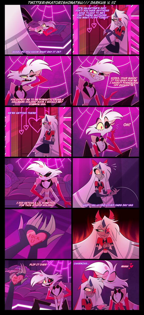 Darkus V. III (Open commissions🔗Western Union) 🔞 (@katorishimatsu) on Twitter photo Remembering an old comic. 🪽 💖🕷️
Credits to: <a href="/VivziePop/">Vivienne Medrano 💖</a>
#HazbinHotel #HazbinHotelFanart #HazbinHotelVaggie #HazbinHotelAngelDust #Spidermoth #AngelxVaggie #Zoophobia Remembering an old comic. 🪽 💖🕷️
Credits to: <a href="/VivziePop/">Vivienne Medrano 💖</a>
#HazbinHotel #HazbinHotelFanart #HazbinHotelVaggie #HazbinHotelAngelDust #Spidermoth #AngelxVaggie #Zoophobia