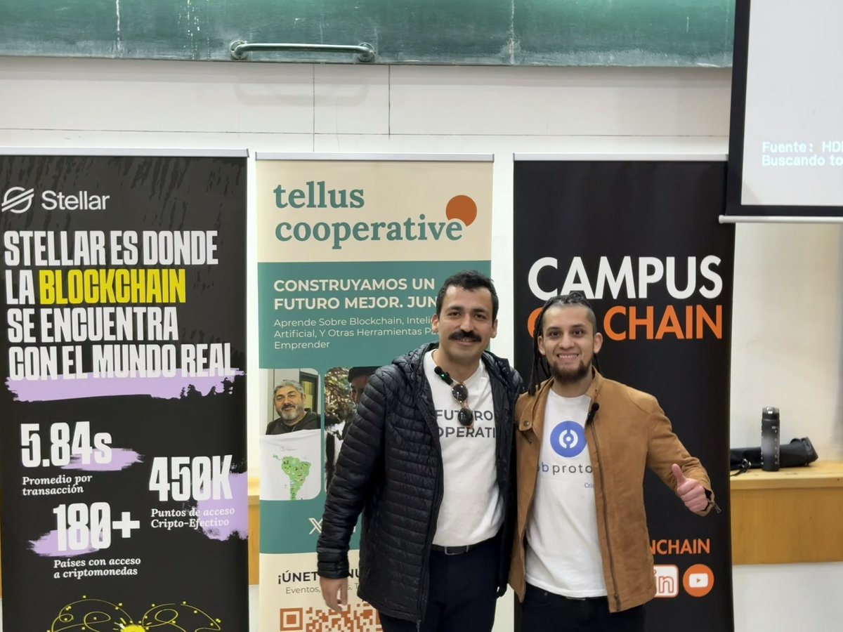 campusonchain's tweet image. Gracias por acompañarnos en esta edición de #CharlasStellares con @dobprotocol 💫
Aprendimos sobre cómo invertir en máquinas autónomas y recibir ganancias en cripto con blockchain e IA.
📺 Pronto en YouTube
Gracias @stellarorg y @TellusCoop por apoyar estas instancias 🚀