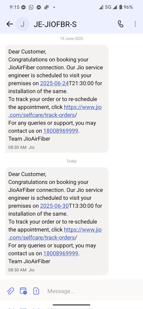 C_ghosh357's tweet photo. @JioCare it's 2months now https://t.co/g2hImSG03h
