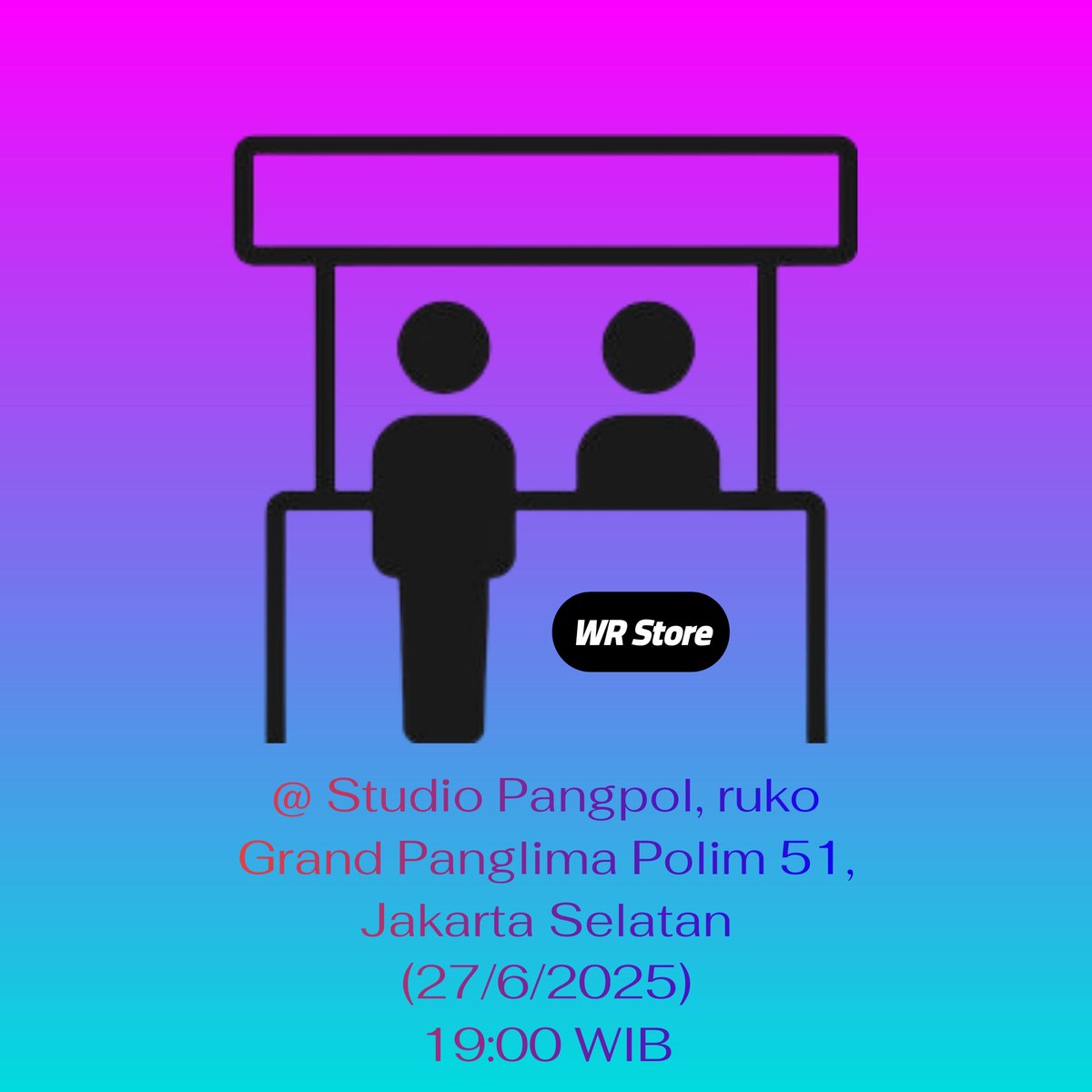 Hari ini kami ngelapak di luar toko 👇🏼