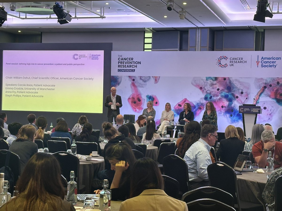 anbu_ldr's tweet image. Emotional, insightful panel on defining risk from the patient & public perspective—hosted by @billdahutmd with Carole Baas, Anna Fry, Steph Philips & @ProfEmmaCrosbie. A powerful reminder lived experience can deepen prevention research. #PrevConf25