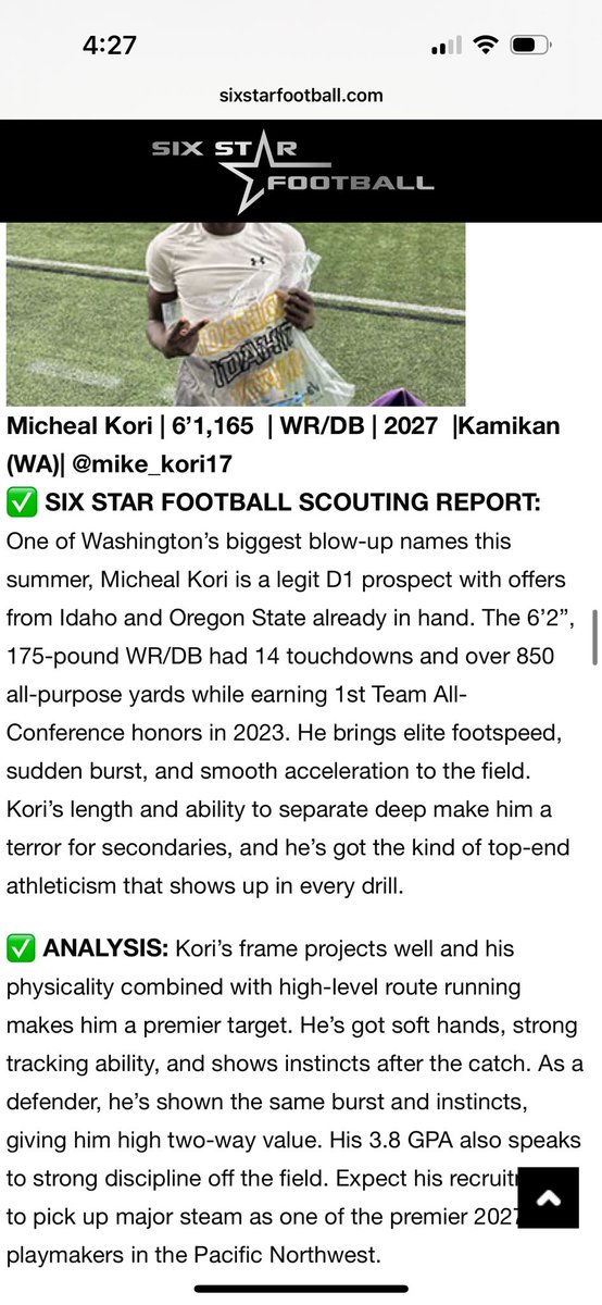 Appreciate the Write up!  <a href="/sixstarfootball/">Six Star Football | PLUS+</a> <a href="/JordanJ_/">Jordan Johnson</a> <a href="/BrandonHuffman/">Brandon Huffman</a> <a href="/ChadSimmons_/">ChadSimmons</a> <a href="/adamgorney/">Adam Gorney</a> <a href="/On3sports/">On3</a> <a href="/On3Recruits/">On3 Recruits</a> <a href="/ShockDoctor/">Shock Doctor</a> <a href="/teamlillard7on7/">Team Lillard Football</a> <a href="/RCarterTV/">RaShaad Carter</a> <a href="/flyguyhuey5/">Houston Lillard</a> <a href="/AllenTrieu/">Allen Trieu</a> <a href="/WazzuRogers/">Jimmy Rogers</a> <a href="/Coach_MBanks24/">Michael Banks</a> <a href="/AlaimaloNick/">Coach Nick Alaimalo</a> <a href="/andy_lucas98/">Andy Lucas</a>