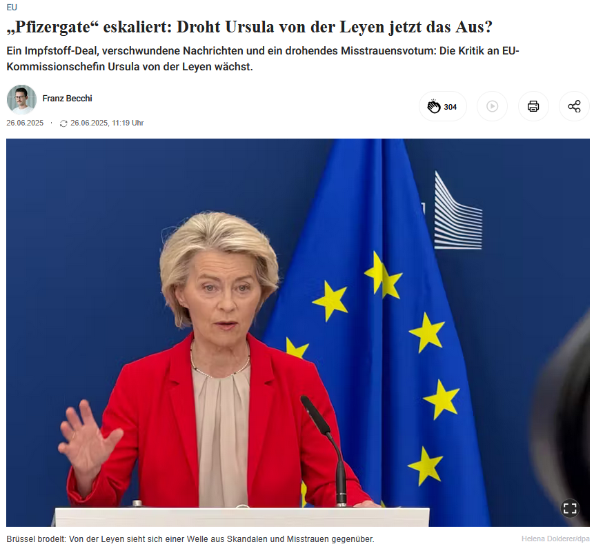 PeterBorbe's tweet photo. Ich glaube nicht mehr daran, das irgendwas Ursula von der Leyen zu Fall bringen kann. Irgendwelche sehr mächtigen Kräfte wollen sie genau in der Position haben, die sie innehat, damit sie deren Pläne umsetzt. Und die verschaffen ihr Immunität gegen alles.
https://t.co/AFquXVAOQC https://t.co/eCZH1r8Z5J
