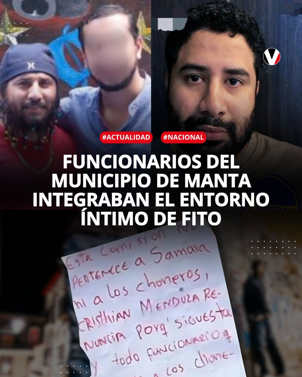 👉Su hermano, su cuñada y uno de sus guardaespaldas figuran como funcionarios en la Empresa Municipal de Movilidad de Manta. Hasta el momento, el Municipio no ha emitido ningún pronunciamiento. Aquí los detalles bit.ly/3TJm2Z3