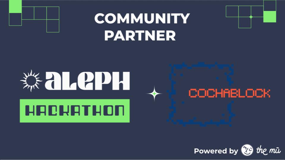 CochaBlock (@cochablock) on Twitter photo This is a huge step for CochaBlock!! We are exited to share this opportunity with our community and developers around Cochabamba. Thank you <a href="/alephhackathon/">Aleph Hackathon</a> 🥳🤘 More details soon!👀 This is a huge step for CochaBlock!! We are exited to share this opportunity with our community and developers around Cochabamba. Thank you <a href="/alephhackathon/">Aleph Hackathon</a> 🥳🤘 More details soon!👀