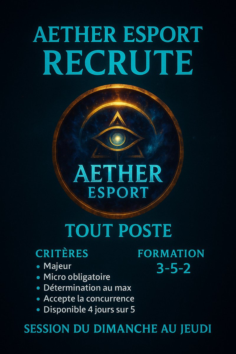 ImP Aether (@imp_aether) on Twitter photo À la recherche de joueurs motivés pour représenter nos couleurs et la structure.
Tests à partir de lundi 📩📩
<a href="/VPGFrance_/">VPG France</a> <a href="/EProLeague11v11/">EPro League</a> <a href="/ImpactFootball4/">Impact Football</a> À la recherche de joueurs motivés pour représenter nos couleurs et la structure.
Tests à partir de lundi 📩📩
<a href="/VPGFrance_/">VPG France</a> <a href="/EProLeague11v11/">EPro League</a> <a href="/ImpactFootball4/">Impact Football</a>