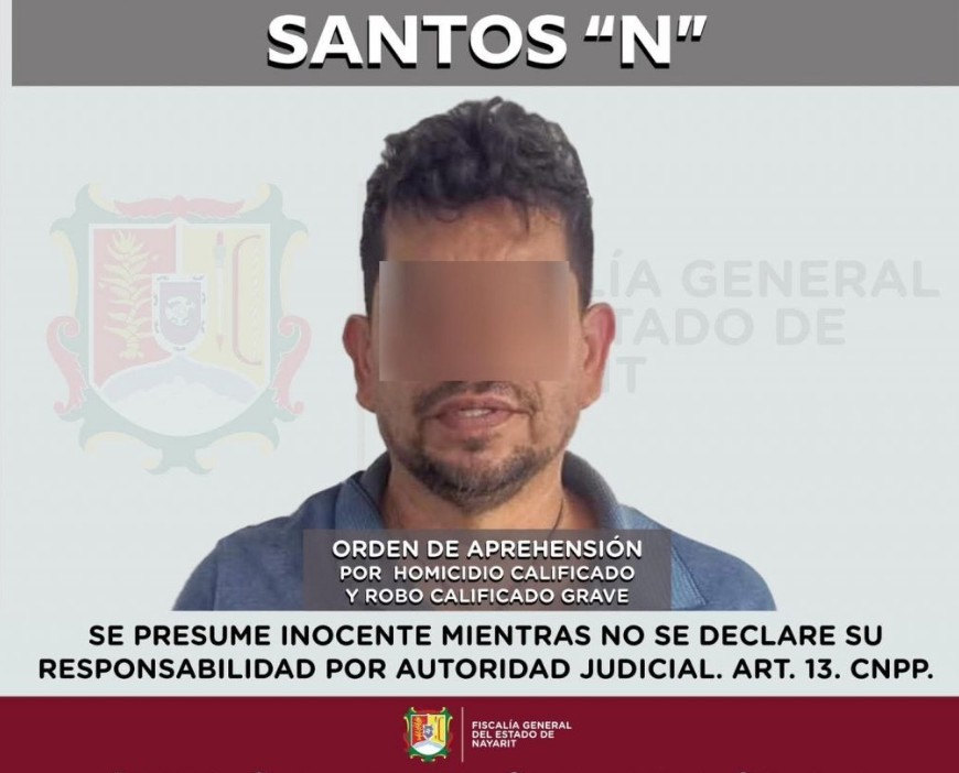 jesusnarvaezr's tweet photo. DETIENEN EN NAYARIT A PRESUNTO HOMICIDA DE ALCALDE de MICHOACAN. La Fiscalía cumplimentó la orden de aprehensión contra Santos “N”, por el homicidio realizado el 5 de junio contra del presidente municipal de Tacámbaro y su escolta. Fue detenido en inmediaciones San Blas, Nayarit https://t.co/YZ6SgXKTnZ