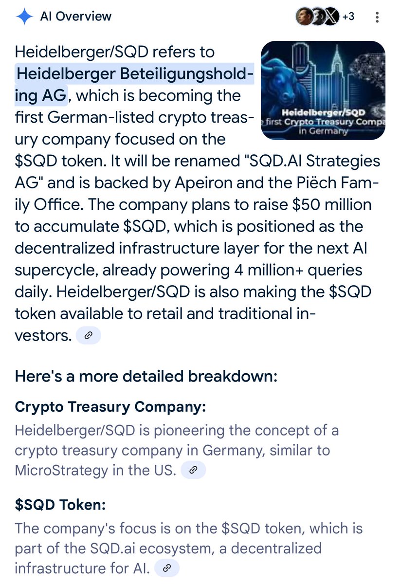 After being one of the best performing coins of 2025, the initial @binance  listing dip has occurred for $SQD - a common outcome. German institution  Heidelberger has committed to market buy over