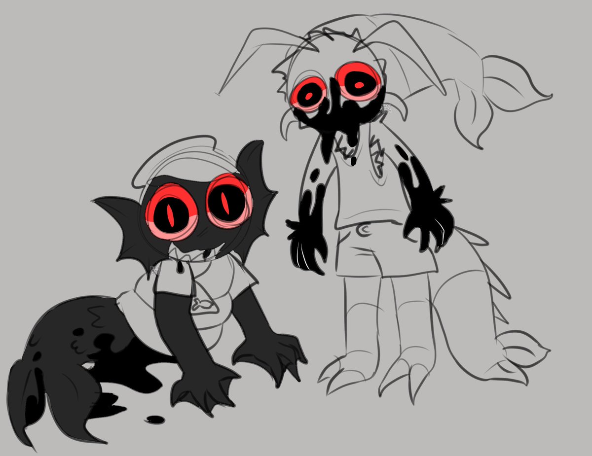 Jogiislol's tweet image. idk why i just can&apos;t bring myself to fully color anything anyways here&apos;s these guys #dandysworld #shrimpbowl