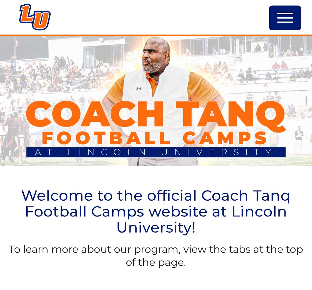 Glenn Waters JR (@glennwatersjr) on Twitter photo I will be at <a href="/LUL1onsFootball/">Lincoln University (PA) Football</a> this weekend for <a href="/CoachtanQ/">Frank Turner</a> mega camp. Ready to continue to grow and put in some work!!
<a href="/CometsFootball2/">CometsFootball25</a> <a href="/ArcangeliCoach/">Ryan Arcangeli</a> I will be at <a href="/LUL1onsFootball/">Lincoln University (PA) Football</a> this weekend for <a href="/CoachtanQ/">Frank Turner</a> mega camp. Ready to continue to grow and put in some work!!
<a href="/CometsFootball2/">CometsFootball25</a> <a href="/ArcangeliCoach/">Ryan Arcangeli</a>