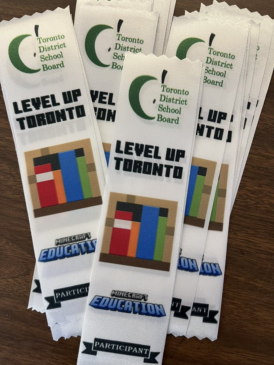 MsTavares (@mcm_mst) on Twitter photo Students are going to be so excited for their ribbons & acknowledgement! TY for sending these out to participants in this years challenge🤩
More info here: aka.ms/leveluptoronto
#TDSBlevelupTO #MinecraftEdu
#Creativity #ProblemSolving
<a href="/tdsb/">Toronto District School Board</a> <a href="/UIEC_Tdsb/">UIEC_TDSB</a> @TDSB_GC <a href="/PlayCraftLearn/">Minecraft Education</a> Students are going to be so excited for their ribbons & acknowledgement! TY for sending these out to participants in this years challenge🤩
More info here: aka.ms/leveluptoronto
#TDSBlevelupTO #MinecraftEdu
#Creativity #ProblemSolving
<a href="/tdsb/">Toronto District School Board</a> <a href="/UIEC_Tdsb/">UIEC_TDSB</a> @TDSB_GC <a href="/PlayCraftLearn/">Minecraft Education</a>