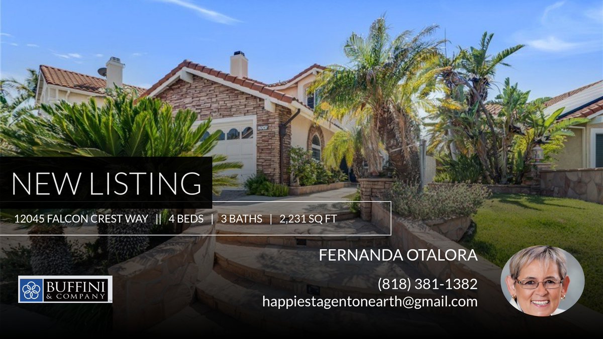 📍 New Listing 📍 Take a look at this fantastic new property that just hit the market located at 12045 Falcon Crest Way in Porter Ranch. Reach out here or at (818) 381-382 for more information

Fernanda Otalora
Happiest Agent On Earth homeforsale.at/12045_FALCON_C…