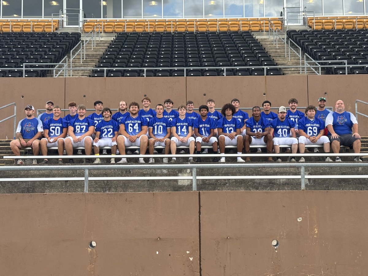 Team Pictures for the Missouri 8-Man Football Coaches Association All-Star Game. 

Team Red vs Team Blue