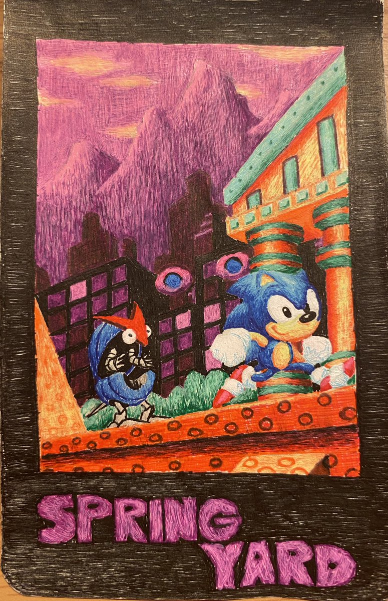 Now for a game I actually like

Spring Yard Zone - by me

#SonicTheHedgehog #fanart