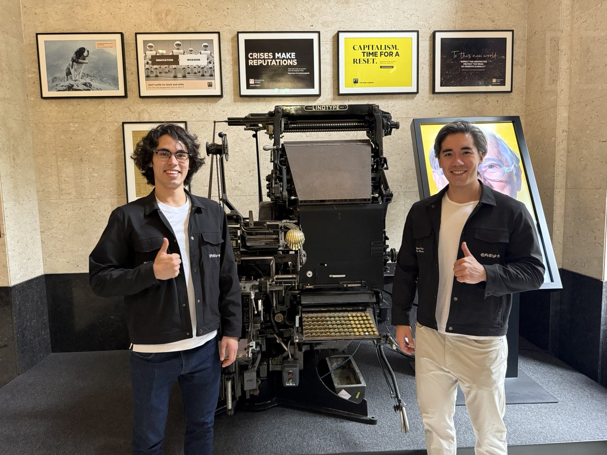 awesome day at the financial times headquarters!

i did have one weird request for them at the end. 

i asked them to show us the printing presses ofc!

they used to print the ft newspapers here until 1988. 

and it’s not open to the public so was epic to see them in real life!