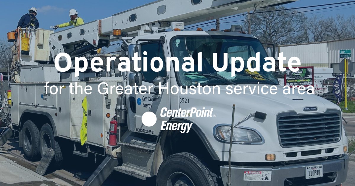 6:45 p.m. update: Thunderstorms, including heavy rain and strong winds, moved through our area this afternoon. More than 99% of our customers are #energized and not impacted by a power outage. Crews will continue working #safely and as quickly as possible to restore remaining