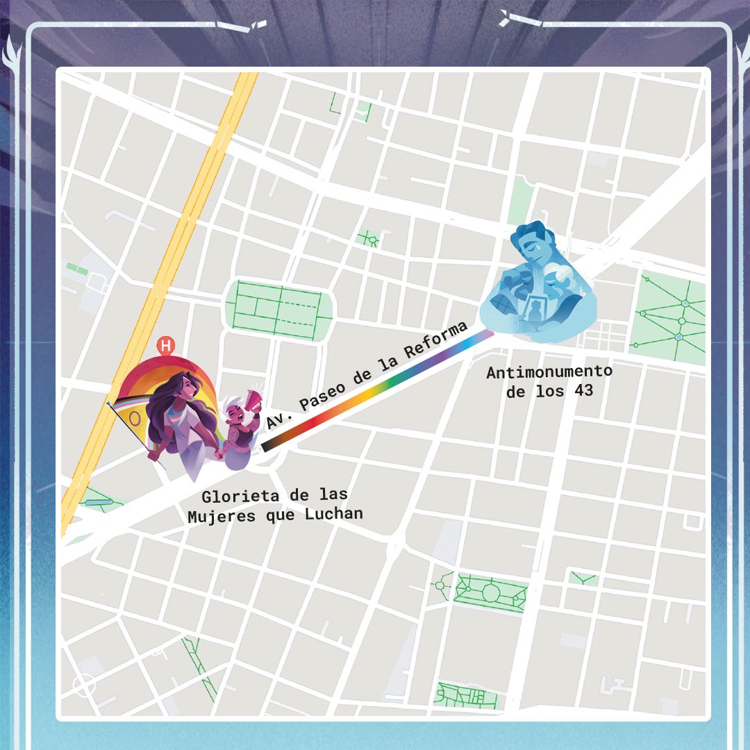 MarchaLGBTCDMX's tweet image. 🕯️ Este sábado, viviremos nuevamente el #TramoDeSilencio.
De la Glorieta de las Mujeres que Luchan al Antimonumento de los 43 caminaremos en memoria y duelo por nuestrxs desaparecidxs y víctimas de crímenes de odio.
🔥 ¡Rompamos el silencio nombradoles, con gritos y abanicos!