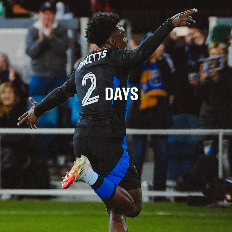 SJEarthquakes's tweet photo. @jamar_ricketts days away from Cali Clasico ⏳ https://t.co/fCcu7jNkqx