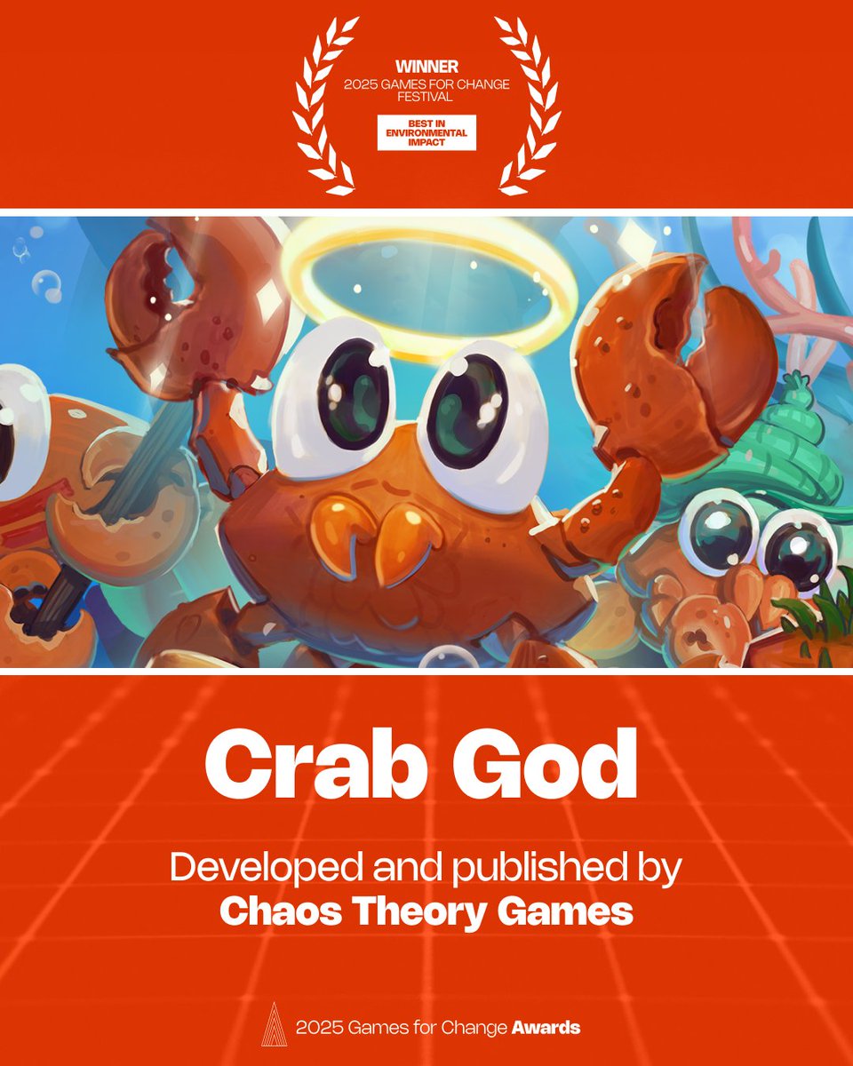 <a href="/Preloaded/">PRELOADED</a> The Best in Environmental Impact’ award goes to Crab God by Chaos Theory Games and Firesquid — make waves, praise the claw! 🦀🏆