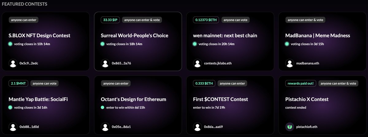 right now there more than ~$11,600 in rewards on JokeRace that will keep going up

reminder that on vote-and-earn contests rewards go up the more people play and voters get rewarded for choosing the winning entries